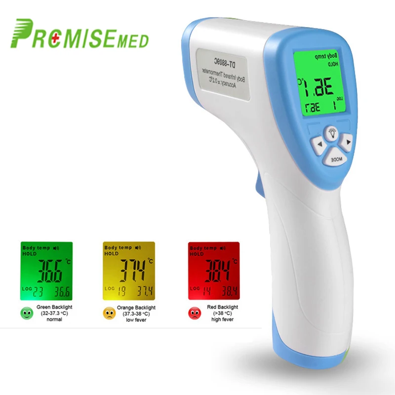 pr+mise Muti-fuction Medical Baby/Adult Digital Thermometer Infrared Forehead Body Thermometer Gun Non-contact
pr+mise Muti-fuction Medical Baby/Adult Digital Thermometer Infrared Forehead Body Thermometer Gun Non-contact