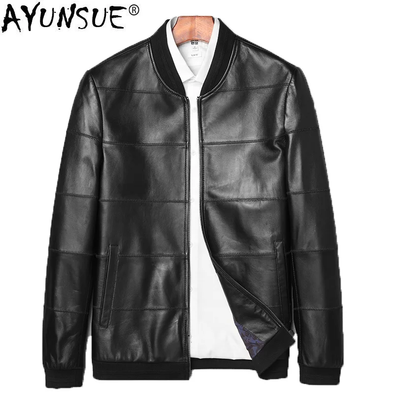 AYUNSUE 2010 New Genuine Leather Jacket Men Spring Sheepskin Coat for Men Bomber Jacket Real Leather Jackets 71J1690 KJ2137
AYUNSUE 2010 New Genuine Leather Jacket Men Spring Sheepskin Coat for Men Bomber Jacket Real Leather Jackets 71J1690 KJ2137