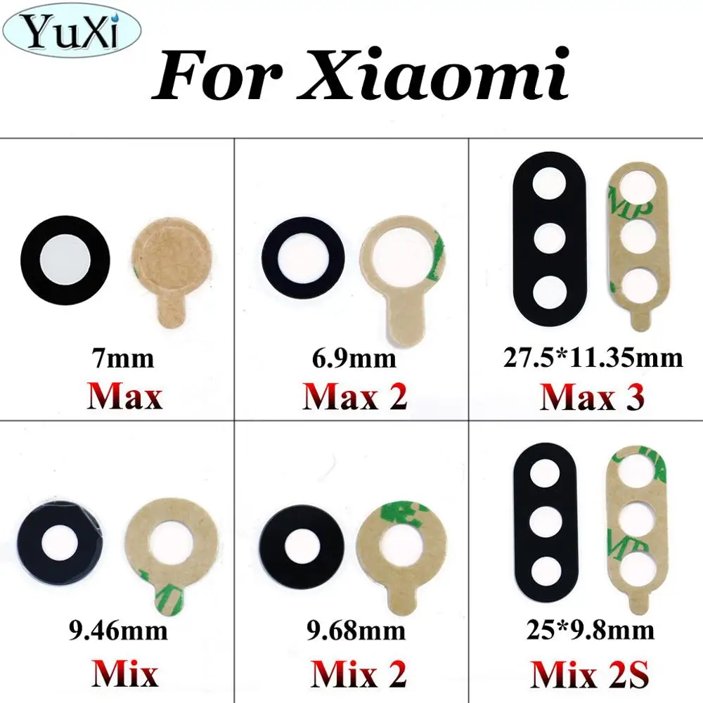 YuXi Rear Back Camera Glass Lens Cover For Xiaomi mi max 2 3 mix 2 2S max2 max3 Back Camera Lens Repair Spare Parts with sticker
YuXi Rear Back Camera Glass Lens Cover For Xiaomi mi max 2 3 mix 2 2S max2 max3 Back Camera Lens Repair Spare Parts with sticker
