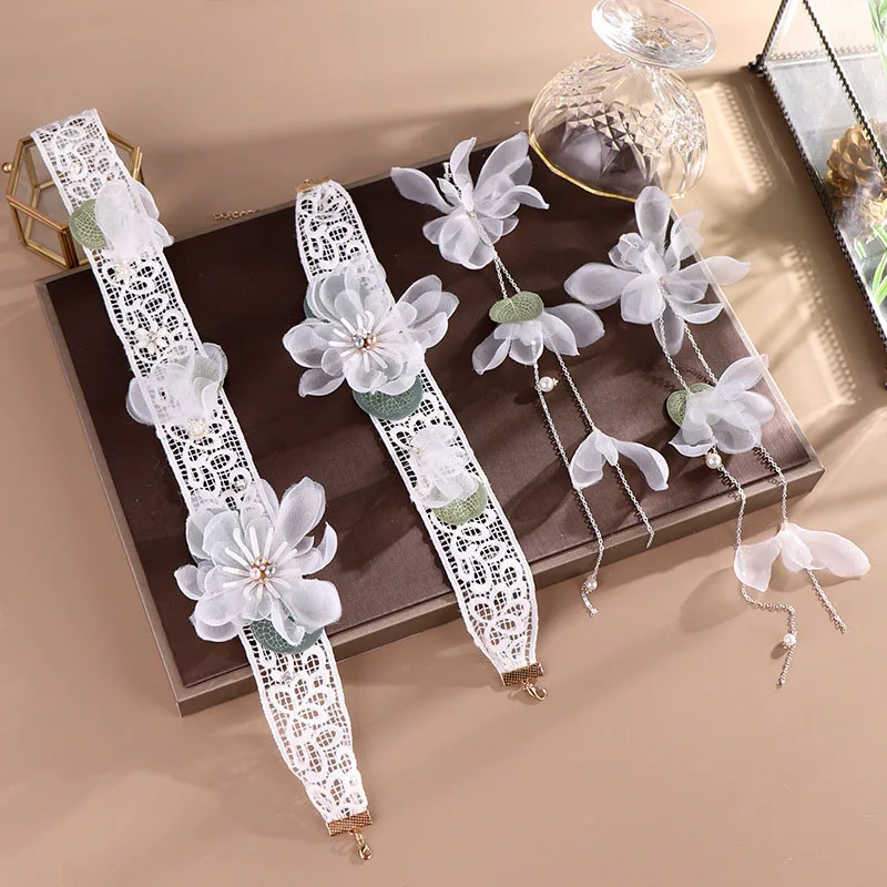 FORSEVEN Korean Jewelry Set Women Girl Bridal Bride Wedding Party Handmade Necklace Long Flower Tassels Ear Clip Dangle Earrings
FORSEVEN Korean Jewelry Set Women Girl Bridal Bride Wedding Party Handmade Necklace Long Flower Tassels Ear Clip Dangle Earrings