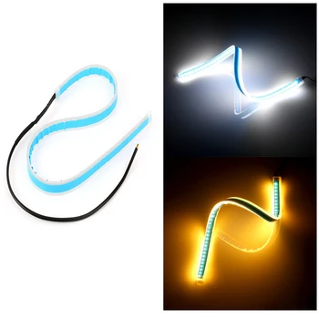 Universal Car led DRL Daytime Running Light Flowing LED Light Strip Brake Turn Signal Lights Waterproof Flexible
Universal Car led DRL Daytime Running Light Flowing LED Light Strip Brake Turn Signal Lights Waterproof Flexible