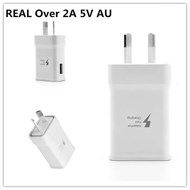 High Quality Adaptive Fast charging REAL Over 2A 5V AU Plug Charger Adapter For iPhone Samsung Xiaomi HTC Phone
High Quality Adaptive Fast charging REAL Over 2A 5V AU Plug Charger Adapter For iPhone Samsung Xiaomi HTC Phone