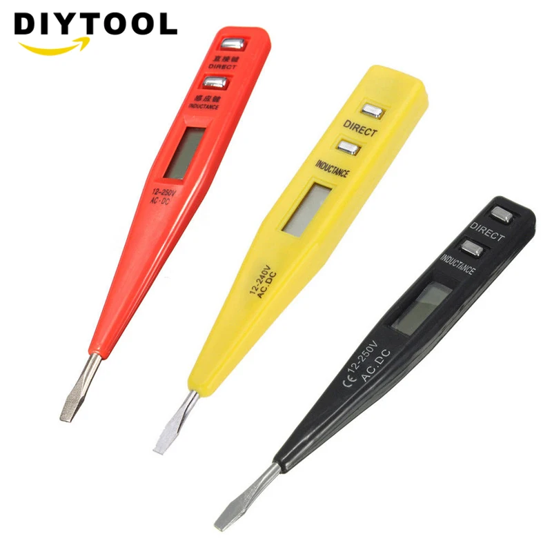 Electric Indicator Voltage Meter Digital Voltmeter 12V-240V Socket Wall AC/DC Power Outlet Detector Sensor Tester Pen
Electric Indicator Voltage Meter Digital Voltmeter 12V-240V Socket Wall AC/DC Power Outlet Detector Sensor Tester Pen