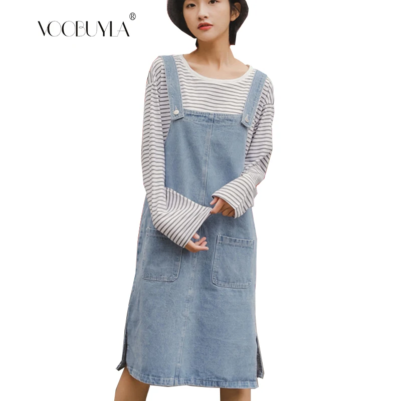 Voobuyla Women's Sundress Summer Beach Strap Dress 2019 Casual Pocket Loose Sexy Slash Neck Denim Dress Vestidos Solid Dresses
Voobuyla Women's Sundress Summer Beach Strap Dress 2019 Casual Pocket Loose Sexy Slash Neck Denim Dress Vestidos Solid Dresses