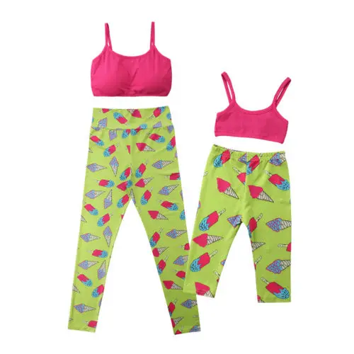 Family Clothes Lady's Mother Daughter Matching Yoga Sports Tops Vest Sleeveless Pants 2pcs Outfits Girls 0-5T
Family Clothes Lady's Mother Daughter Matching Yoga Sports Tops Vest Sleeveless Pants 2pcs Outfits Girls 0-5T