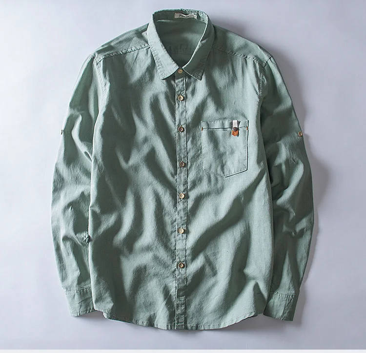 New Trend Man Casual Shirts Natural Ramie Cotton Long Sleeve Shirts Male Tops Solid Color Plus Size Spring Autumn
New Trend Man Casual Shirts Natural Ramie Cotton Long Sleeve Shirts Male Tops Solid Color Plus Size Spring Autumn