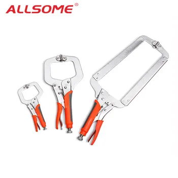 ALLSOME Steel C-Clamp Face Clamp 6/11/18 Inch Locking Woodworking Vise Grip C Locking Plier Woodworking Clamps Clips HT2436-2437
ALLSOME Steel C-Clamp Face Clamp 6/11/18 Inch Locking Woodworking Vise Grip C Locking Plier Woodworking Clamps Clips HT2436-2437
