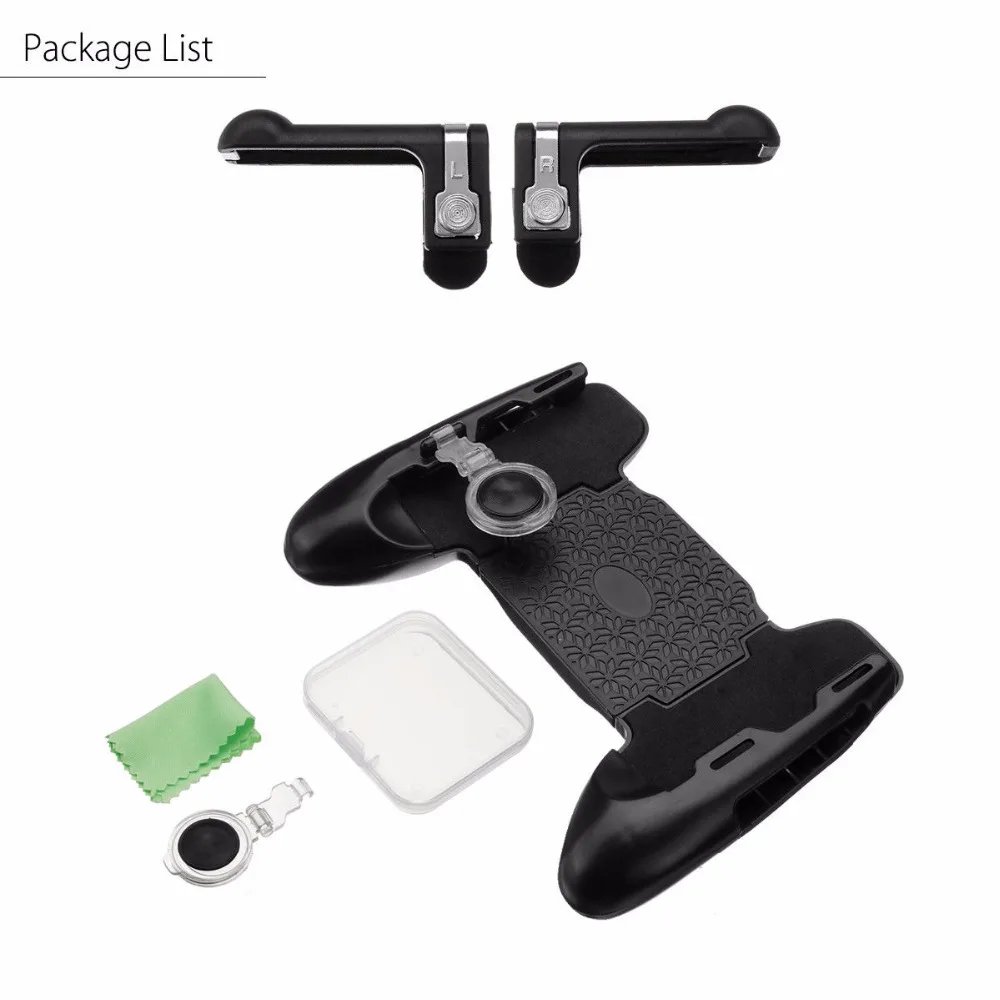 4 in 1 Free Fire PUBG Mobile Controller Gamepad Trigger Button Aim Buttons Smartphone Games L1 R1 Shooter Gamepads For iPhone