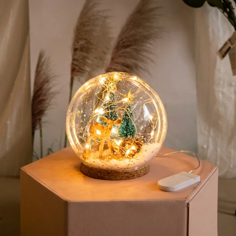 Christmas Snow Ball Night Light Table Decorative Lamps Ornaments Glass Cover Lighting Reindeer Christmas Tree Festival Light
Christmas Snow Ball Night Light Table Decorative Lamps Ornaments Glass Cover Lighting Reindeer Christmas Tree Festival Light