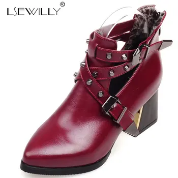 Lsewilly Autumn 2019 Woman Shoes Black Buckle Straps Ankle Riding Boots Pointed Toe Thick Heel Hollow Gladiator Boots Women K53
Lsewilly Autumn 2019 Woman Shoes Black Buckle Straps Ankle Riding Boots Pointed Toe Thick Heel Hollow Gladiator Boots Women K53