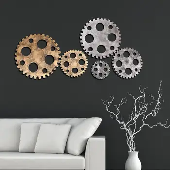 Fake Metal Wooden Gear Model Industrial Style Wall Ornament Bar Cafe Pub Decor Set
Fake Metal Wooden Gear Model Industrial Style Wall Ornament Bar Cafe Pub Decor Set