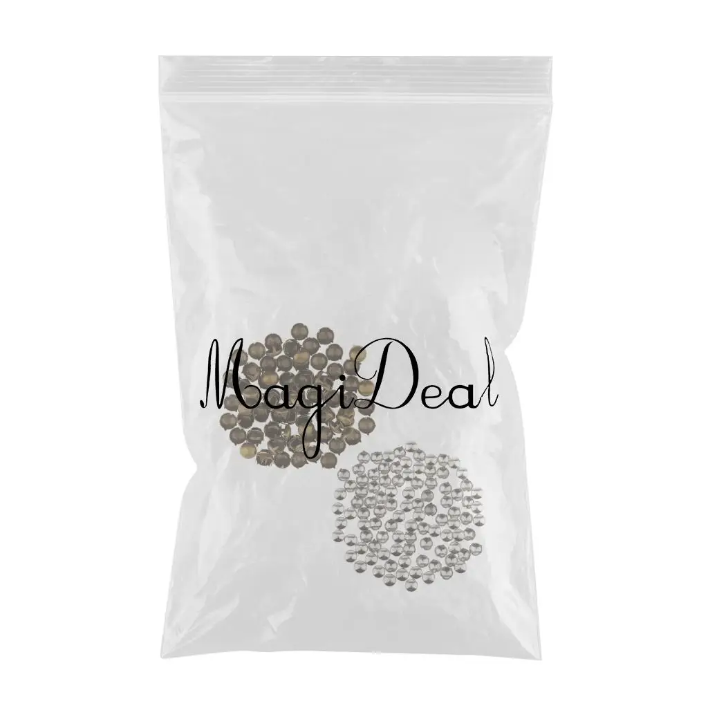 200Pcs Vintage Metal Dome Rivet Studs Spots for Clothing Hat Bag Leather Craft Decoration