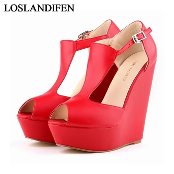 2018 New Design Women High Platform Wedge Sandals Peep Toe Soft Leather Sexy Gladiator Sandals Women Shoes NLK-B0096
2018 New Design Women High Platform Wedge Sandals Peep Toe Soft Leather Sexy Gladiator Sandals Women Shoes NLK-B0096