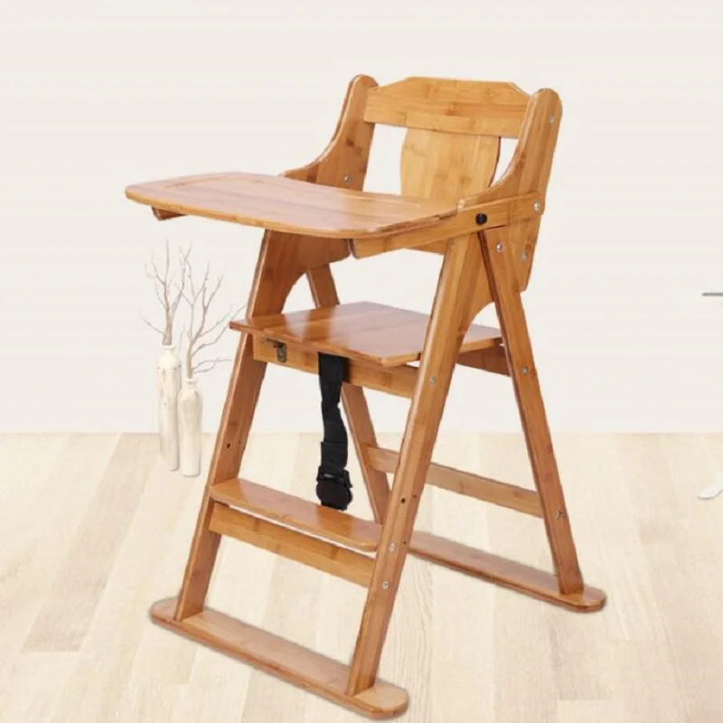 2019 new Multifunctional foldable bamboo baby dinette Portable multi-purpose child seat durability and safety children chair | Мебель