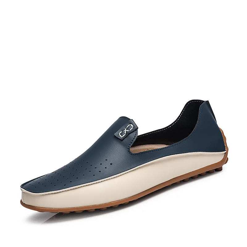 Leather Shoes For Men Slip On Loafers 47 Casual Driving Shoes WideBusiness Shoes Sneaker Male image 4