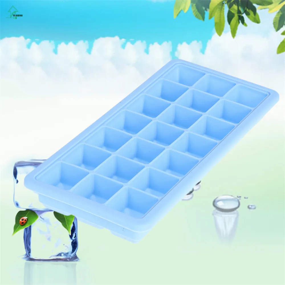 YIHONG DIY Инструменты для мороженого 21 Grid финансируемый Силиконовые Ice Cube лоток