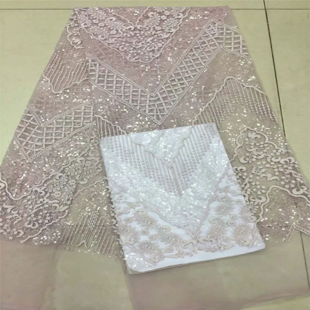 2018 African Evening Dress Fashion Style Pink Embroidery Sequin Net Lace Fabrics X501-2
2018 African Evening Dress Fashion Style Pink Embroidery Sequin Net Lace Fabrics X501-2