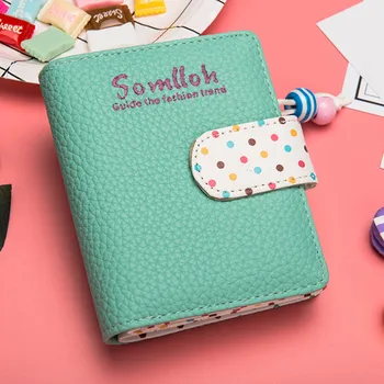 PU Leather Zipper Purse Cards Holder Bag Candy Color Women Short Polka Dots Wallet AB@W3
PU Leather Zipper Purse Cards Holder Bag Candy Color Women Short Polka Dots Wallet AB@W3