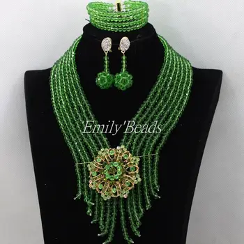 Green Nigerian Wedding African Beads Jewelry Set Indian Bride Gift Costume African Jewelry Set 2016 Hot Free Shipping ALJ047
Green Nigerian Wedding African Beads Jewelry Set Indian Bride Gift Costume African Jewelry Set 2016 Hot Free Shipping ALJ047