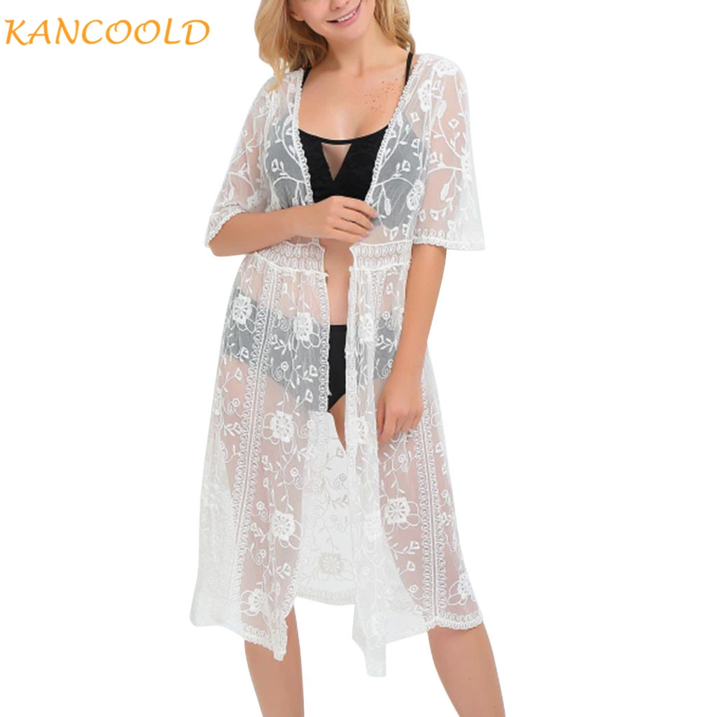 KANCOOLD Clothes Women Floral Lace Hollow Mesh Beach Dress Swimsuit Cover Ups Cardigan Tied Rope Long Cardigan Jacket Bikini
KANCOOLD Clothes Women Floral Lace Hollow Mesh Beach Dress Swimsuit Cover Ups Cardigan Tied Rope Long Cardigan Jacket Bikini