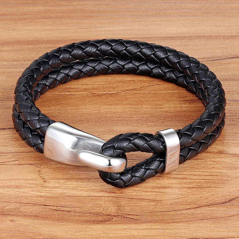 TYO Different Choices Double Layer Grid & Smooth Veins Toggle-Clasp Genuine Leather Bracelet Hand Jewelry For Birthday Gift
TYO Different Choices Double Layer Grid & Smooth Veins Toggle-Clasp Genuine Leather Bracelet Hand Jewelry For Birthday Gift