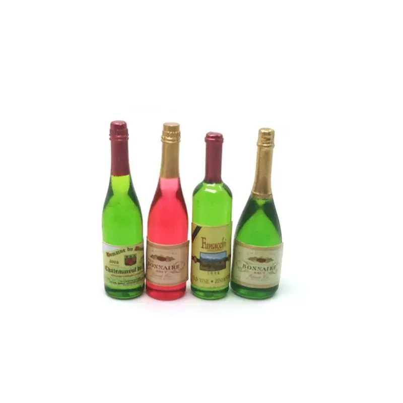 Good Quality New 4Pcs 1:12 Miniature Accessories Wine Bottles Simulation Furniture Model Toys Doll House Bar Decor
Good Quality New 4Pcs 1:12 Miniature Accessories Wine Bottles Simulation Furniture Model Toys Doll House Bar Decor