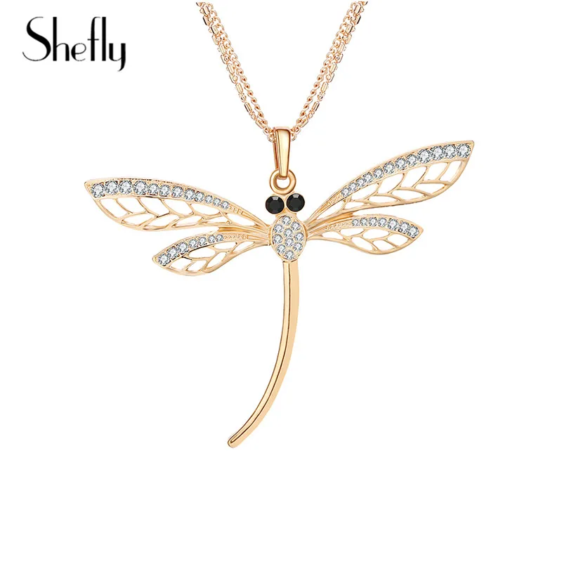 Shefly Dragonfly Cute Animal Pendants Necklace Silver Colour Clear Austria Crystal Necklace For Women Girl Gift & Bijoux Collier
Shefly Dragonfly Cute Animal Pendants Necklace Silver Colour Clear Austria Crystal Necklace For Women Girl Gift & Bijoux Collier