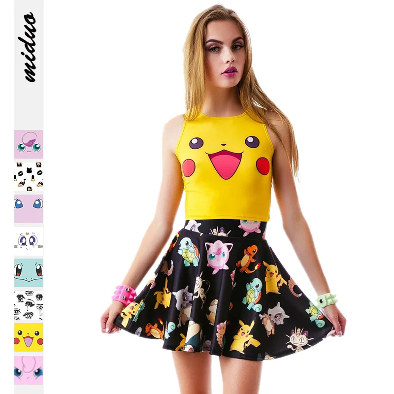 Women's Pikachu Vest 3D Printed Women's Sexy Body Cuff Tape Sleeveless Half Vest Tank Top
Women's Pikachu Vest 3D Printed Women's Sexy Body Cuff Tape Sleeveless Half Vest Tank Top