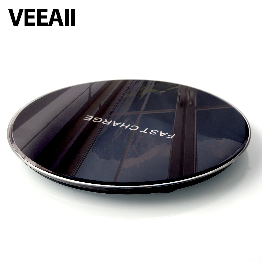 VEEAII Wireless Charger for iPhone X 8 Plus 10W Wireless Charging for Samsung Galaxy S8 S9 S7 Edge Qi USB Wireless Charger Pad
VEEAII Wireless Charger for iPhone X 8 Plus 10W Wireless Charging for Samsung Galaxy S8 S9 S7 Edge Qi USB Wireless Charger Pad