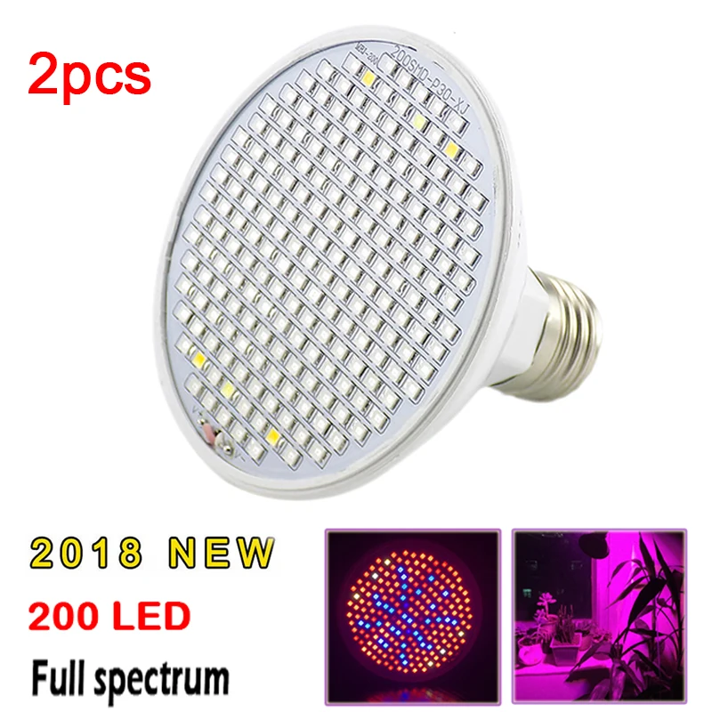2018 new Full Spectrum 200 Led Grow Light Plant Growing LED Bulbs Lights E27 Lamp for Plants Flower Vegetable Indoor Greenhouse
2018 new Full Spectrum 200 Led Grow Light Plant Growing LED Bulbs Lights E27 Lamp for Plants Flower Vegetable Indoor Greenhouse