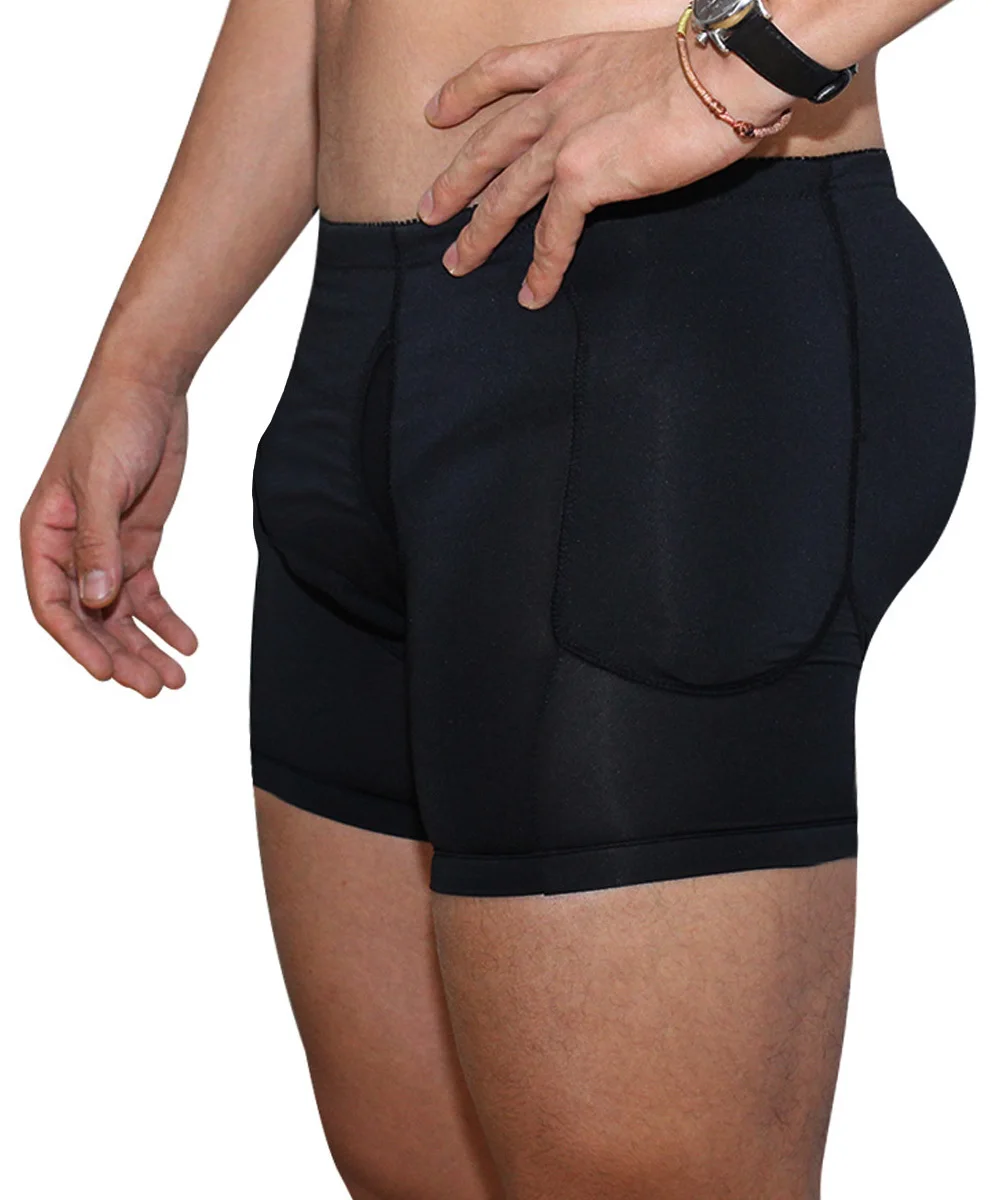 Mens Body Shapers S 6XL Padded Bum Underwear Seamless BuLifter Hip