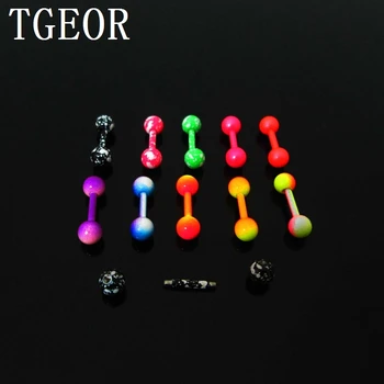 Free shipping straight barbell 100pcs 16G double neon colors surgical Steel colors basic body piercing ring tragus earring
Free shipping straight barbell 100pcs 16G double neon colors surgical Steel colors basic body piercing ring tragus earring
