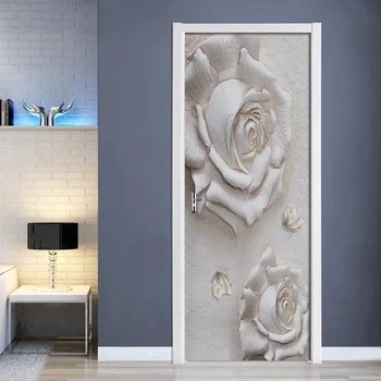 Modern Embossed Rose Butterfly Door Sticker Living Room Bedroom Self-Adhesive Waterproof Mural Wallpaper For Walls 3 D Stickers
Modern Embossed Rose Butterfly Door Sticker Living Room Bedroom Self-Adhesive Waterproof Mural Wallpaper For Walls 3 D Stickers