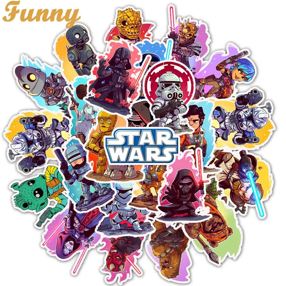 50 PCS Star Wars Graffiti Stickers For Suitcase Luggage Laptop Skateboard Motorcycle Decal DIY Decoration Toy
50 PCS Star Wars Graffiti Stickers For Suitcase Luggage Laptop Skateboard Motorcycle Decal DIY Decoration Toy