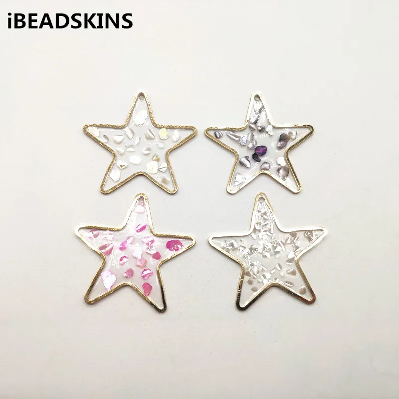 New arrival! 40mm 50pcs star-shap Built-in shell Earring parts,Jewelry Findings & Components,Handmade making
New arrival! 40mm 50pcs star-shap Built-in shell Earring parts,Jewelry Findings & Components,Handmade making