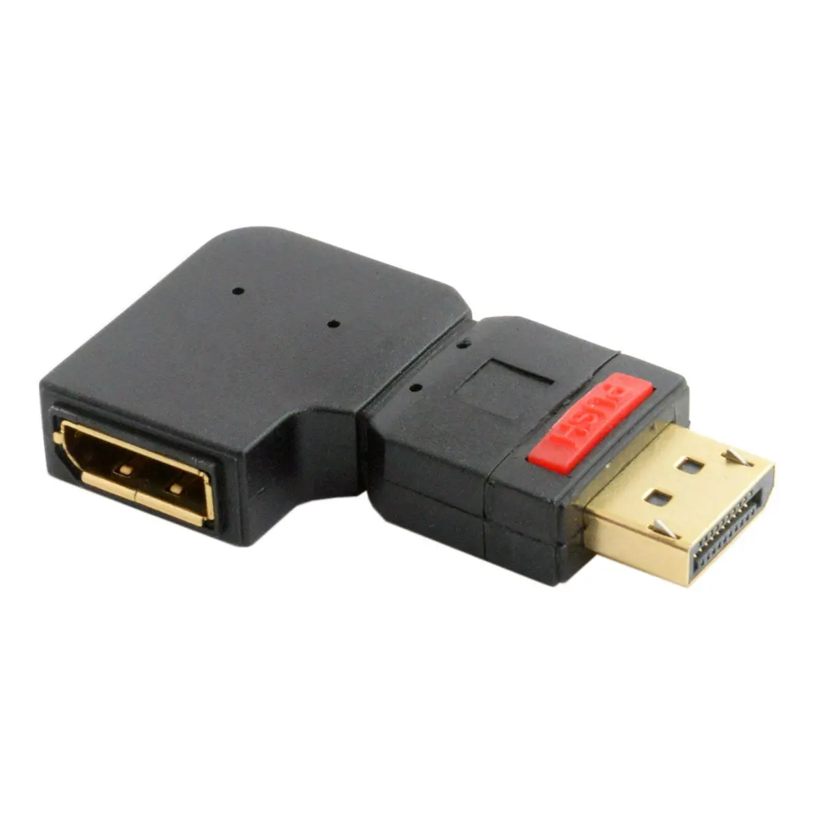 Standard DisplayPort Adapter Left Angled Right Angled 90 Degree DisplayPort Male to Female Extension Adapter 4K Black
Standard DisplayPort Adapter Left Angled Right Angled 90 Degree DisplayPort Male to Female Extension Adapter 4K Black