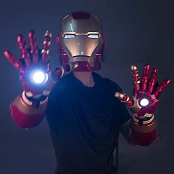 47CM Iron Man MK42 Gloves Wearable Helmet with Light Figurine Dolls Toys PVC Action Figure Collectible Model Toy Kids Gift
47CM Iron Man MK42 Gloves Wearable Helmet with Light Figurine Dolls Toys PVC Action Figure Collectible Model Toy Kids Gift