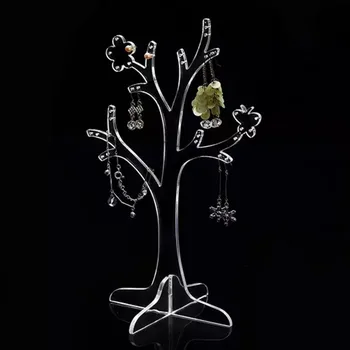 Clear Acrylic Earring Display Stand with butterfly and flower branch for earrings Perspex Jewelry Holder
Clear Acrylic Earring Display Stand with butterfly and flower branch for earrings Perspex Jewelry Holder