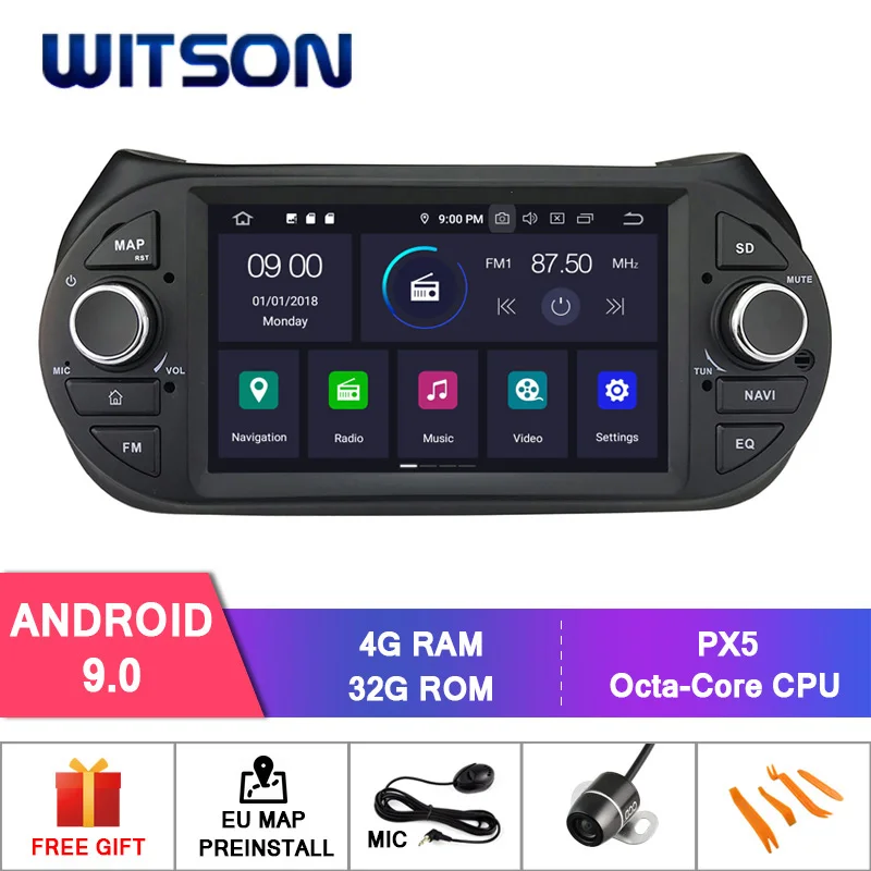 WITSON Android 9.0 car dvd gps player for For DECKLESS FIAT FIORINO 4GB RAM car audio gps dvd car radio car gps dvd player
WITSON Android 9.0 car dvd gps player for For DECKLESS FIAT FIORINO 4GB RAM car audio gps dvd car radio car gps dvd player