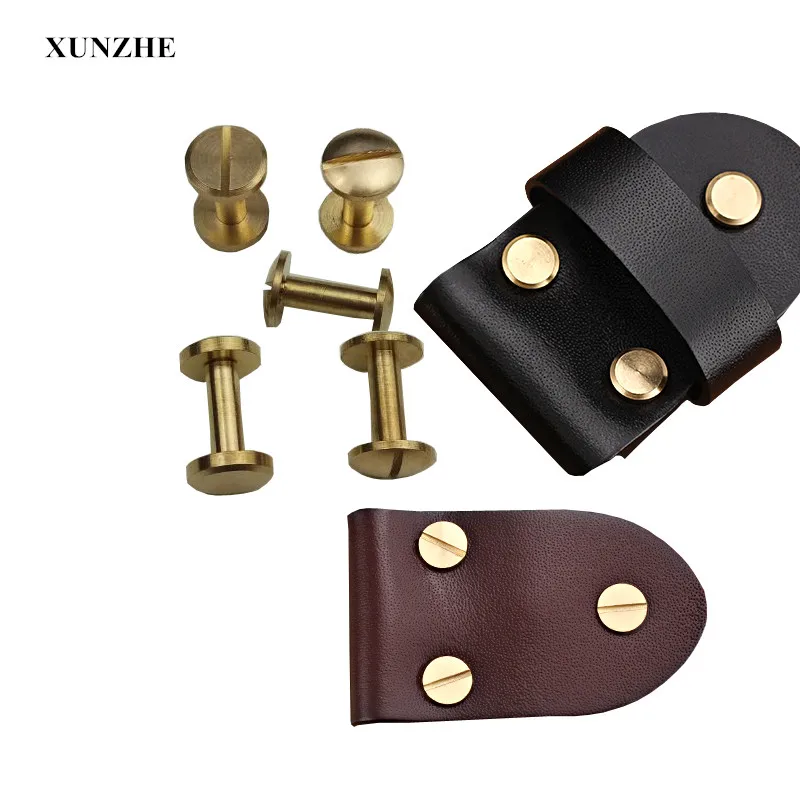 XUNZHE 20pcs 4-15mm Luggage Leather metal Nail great quality Copper Rivet Screw Nail Rivet Double strap Rivets Craft Solid 
XUNZHE 20pcs 4-15mm Luggage Leather metal Nail great quality Copper Rivet Screw Nail Rivet Double strap Rivets Craft Solid