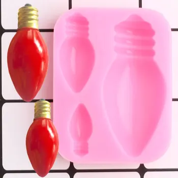 Light Bulbs Fondant Molds Soap Clay Silicone Molds Cupcake Topper Christmas Cake Decorating Tools Candy Chocolate Gumpaste Mould
Light Bulbs Fondant Molds Soap Clay Silicone Molds Cupcake Topper Christmas Cake Decorating Tools Candy Chocolate Gumpaste Mould