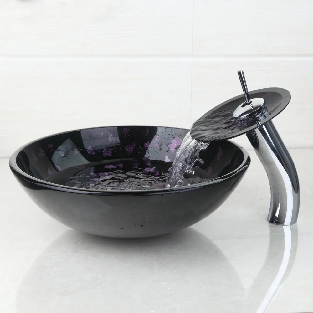 Luxury 4232-1 Washbasin New Bathroom Sink Hand Paint Tempered Glass Basin Sink With Waterfall Faucet Taps,Vessel Water Drain Set
Luxury 4232-1 Washbasin New Bathroom Sink Hand Paint Tempered Glass Basin Sink With Waterfall Faucet Taps,Vessel Water Drain Set