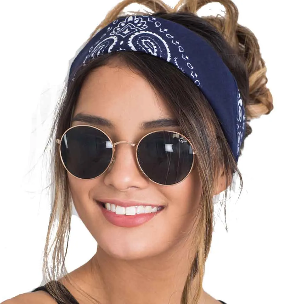 Women Fashion Bandana Scarf Square Head Scarf Female Bandanas