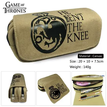 Game Game of Thrones Pencil Bags High-capacity Double Zipper Pen Bag Women Handbags Canvas Cosmetic Bags
Game Game of Thrones Pencil Bags High-capacity Double Zipper Pen Bag Women Handbags Canvas Cosmetic Bags