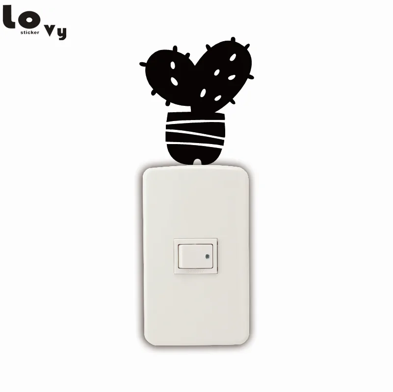 Cute Cactus Switch Sticker Creative Plant Silhouette Vinyl Wall Sticker for Kids Room Bedroom Home Decor
Cute Cactus Switch Sticker Creative Plant Silhouette Vinyl Wall Sticker for Kids Room Bedroom Home Decor