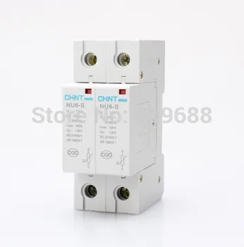 CHINT NU6-II 2P 15-40kA 275V Surge Arrester Protect electric system on-loading electrical apparatus thunder instantaneous NU6
CHINT NU6-II 2P 15-40kA 275V Surge Arrester Protect electric system on-loading electrical apparatus thunder instantaneous NU6