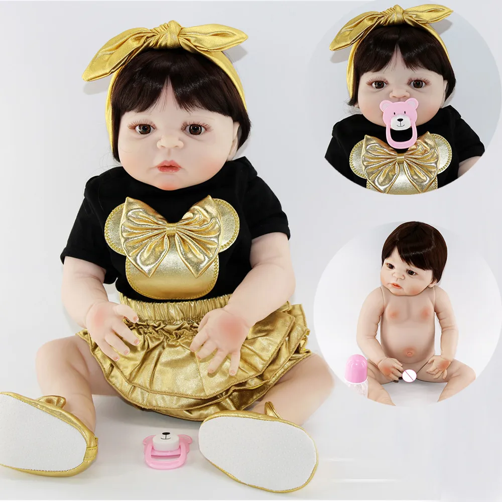 Bebes reborn brinquedos NPK 23"57CM full silicone reborn baby girl dolls toys for children gift can bathe boneca reborn
Bebes reborn brinquedos NPK 23"57CM full silicone reborn baby girl dolls toys for children gift can bathe boneca reborn