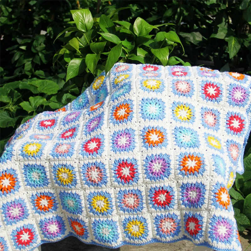 115*85cm Knitted Blankets Vintage Handmade Crocheted Blanket For Beds Rectangle Summer Plaids On The Sofa Cover Thread Blanket
115*85cm Knitted Blankets Vintage Handmade Crocheted Blanket For Beds Rectangle Summer Plaids On The Sofa Cover Thread Blanket