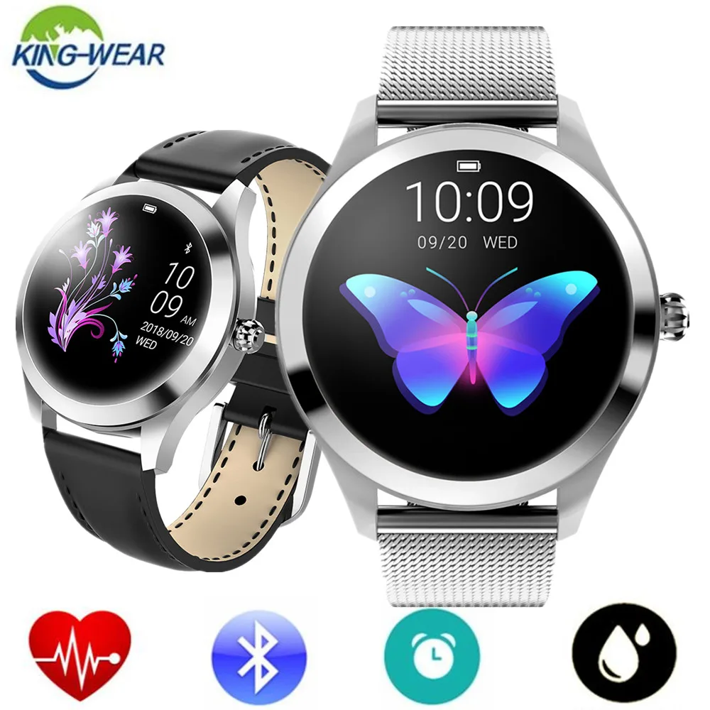 

KingWear KW10 Smart Watch IP68 Waterproof Bluetooth 4.0 Smartwatch Heart Rate Monitor Sedentary Reminder for Android iOS