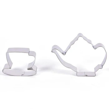 2Pcs/set Stainless Steel Tea Cup and Tea Pot Shape Cookie Cutter DIY Biscuit Stamps Baking Tools
2Pcs/set Stainless Steel Tea Cup and Tea Pot Shape Cookie Cutter DIY Biscuit Stamps Baking Tools